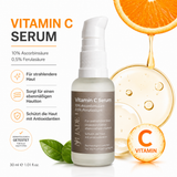 Jade Beauty Vitamin C Serum -  10% Ascorbinsäure & 0,5% Ferulasäure (30 ml)