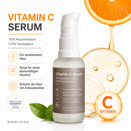 Jade Beauty Vitamin C Serum -  10% Ascorbinsäure & 0,5% Ferulasäure (30 ml)